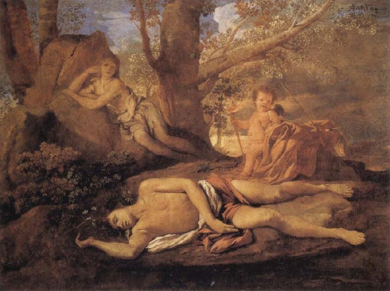 Nicolas Poussin E-cho and Narcissus china oil painting image